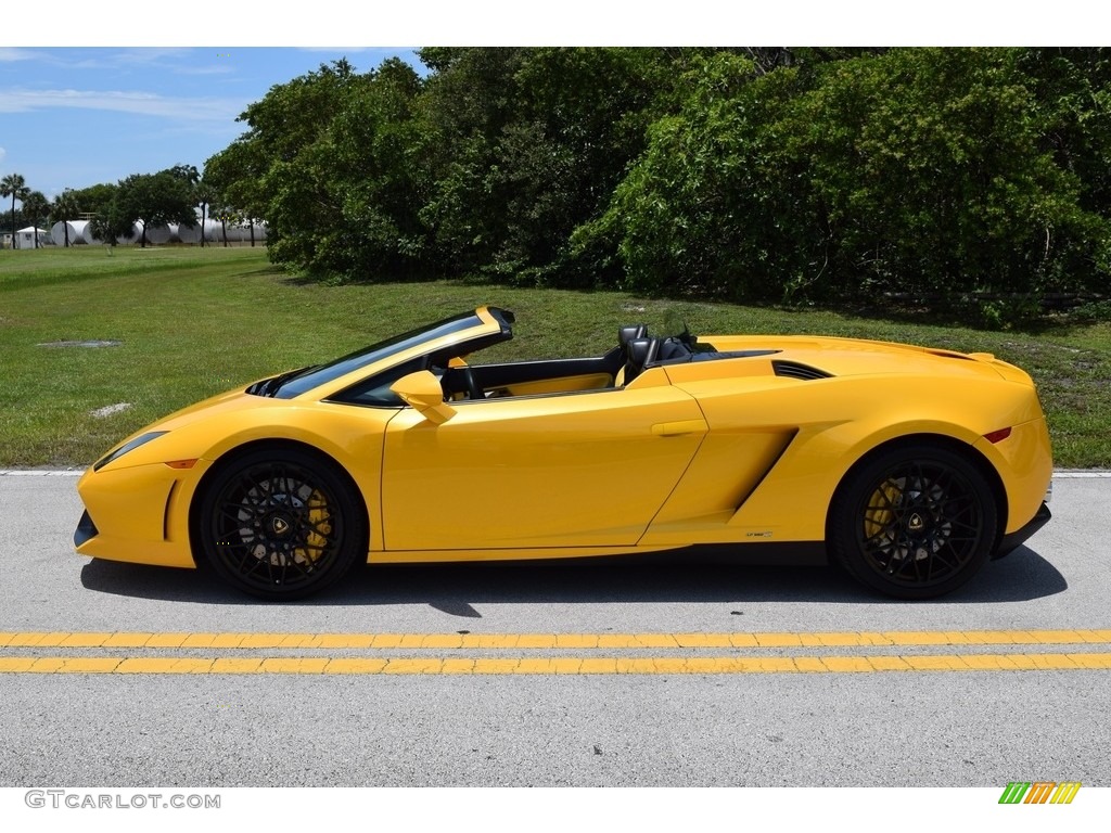 Giallo Midas Pearl Effect 2013 Lamborghini Gallardo LP 550-2 Spyder Exterior Photo #114007224