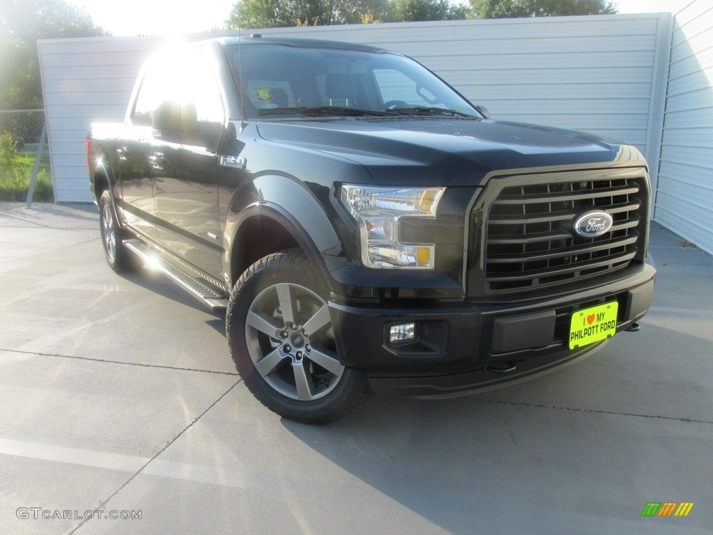 2016 F150 XLT SuperCrew 4x4 - Shadow Black / Black photo #2