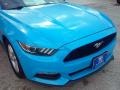 2017 Grabber Blue Ford Mustang V6 Coupe  photo #3