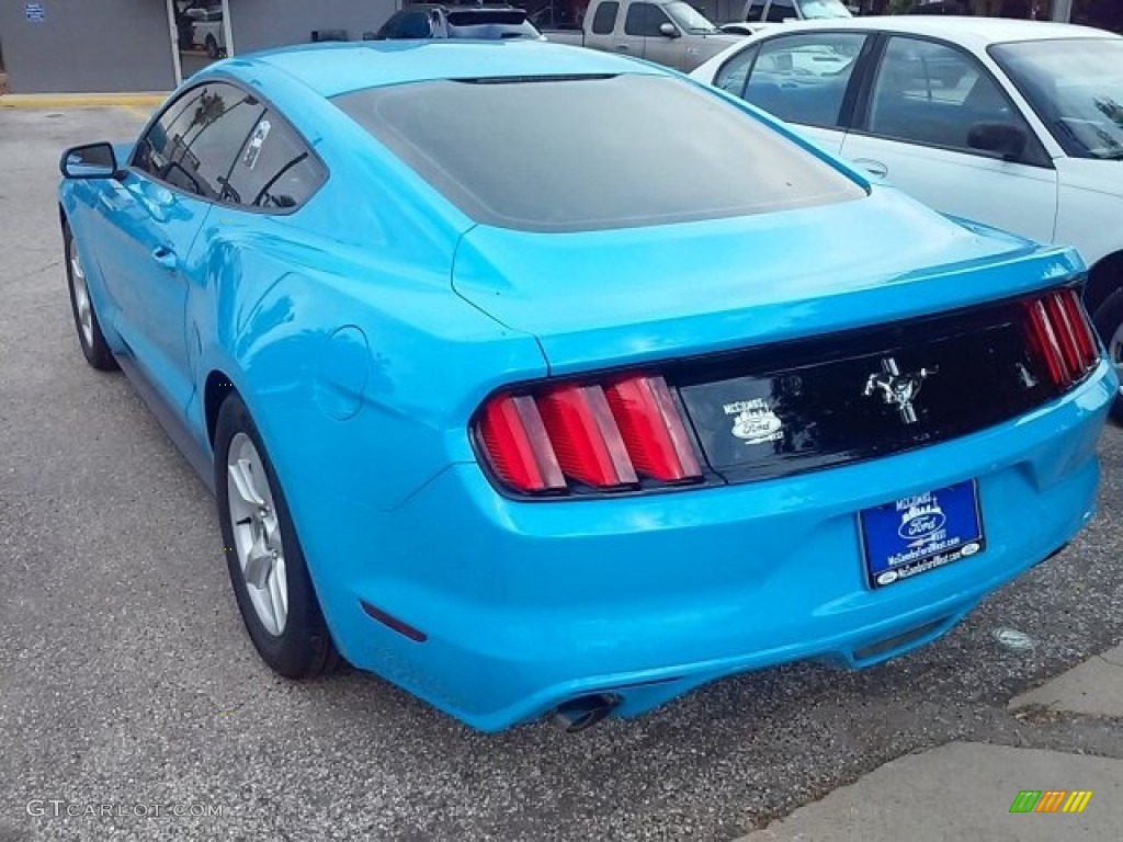 2017 Mustang V6 Coupe - Grabber Blue / Ebony photo #6