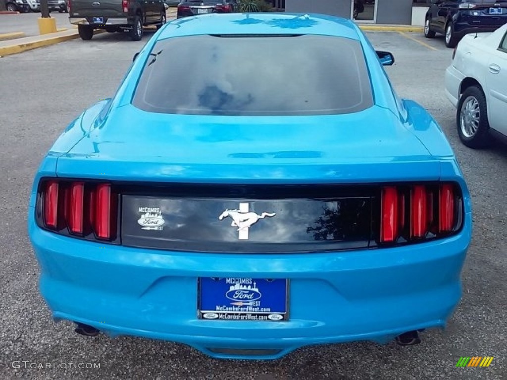 2017 Mustang V6 Coupe - Grabber Blue / Ebony photo #7