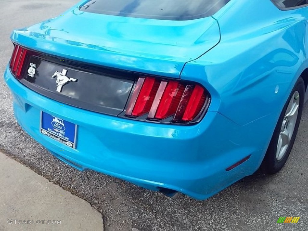 2017 Mustang V6 Coupe - Grabber Blue / Ebony photo #9