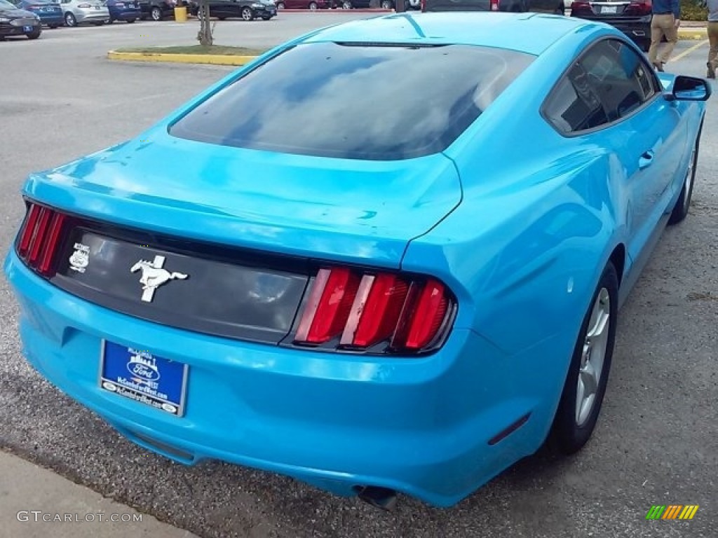 2017 Mustang V6 Coupe - Grabber Blue / Ebony photo #11