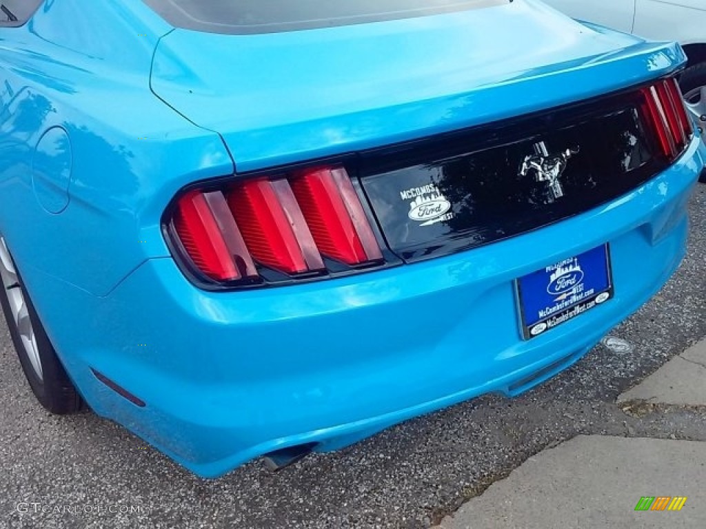 2017 Mustang V6 Coupe - Grabber Blue / Ebony photo #12