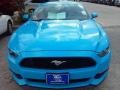 2017 Grabber Blue Ford Mustang V6 Coupe  photo #14