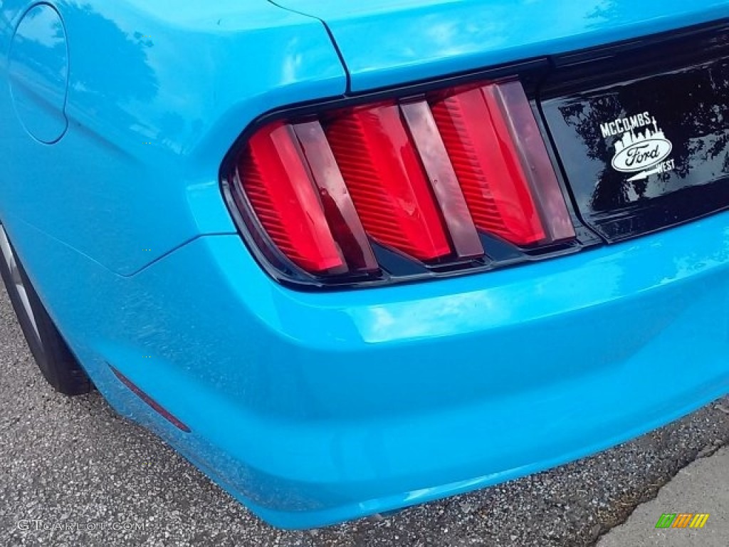 2017 Mustang V6 Coupe - Grabber Blue / Ebony photo #15