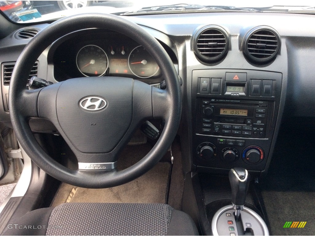 2003 Tiburon  - Super Silver / Black photo #12