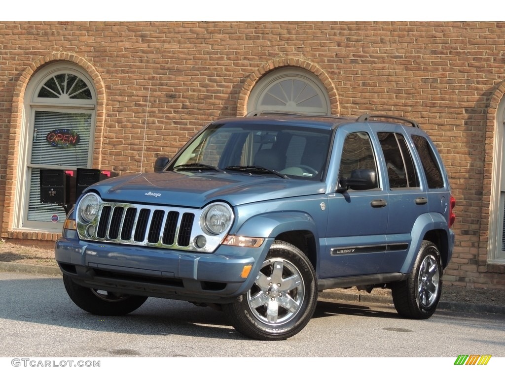 2006 Liberty Limited 4x4 - Atlantic Blue Pearl / Medium Slate Gray photo #1