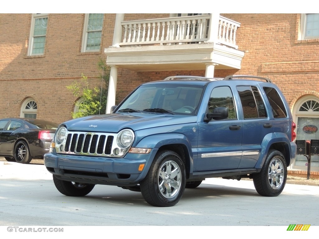 2006 Liberty Limited 4x4 - Atlantic Blue Pearl / Medium Slate Gray photo #2