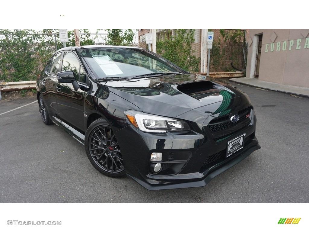 2016 WRX STI - Crystal Black Silica / Carbon Black photo #2