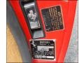 1980 Ferrari 308 GTSi Targa Info Tag