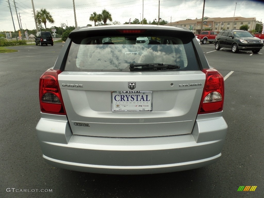 2009 Caliber SE - Bright Silver Metallic / Dark Slate Gray photo #8