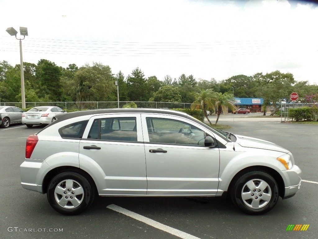 2009 Caliber SE - Bright Silver Metallic / Dark Slate Gray photo #10