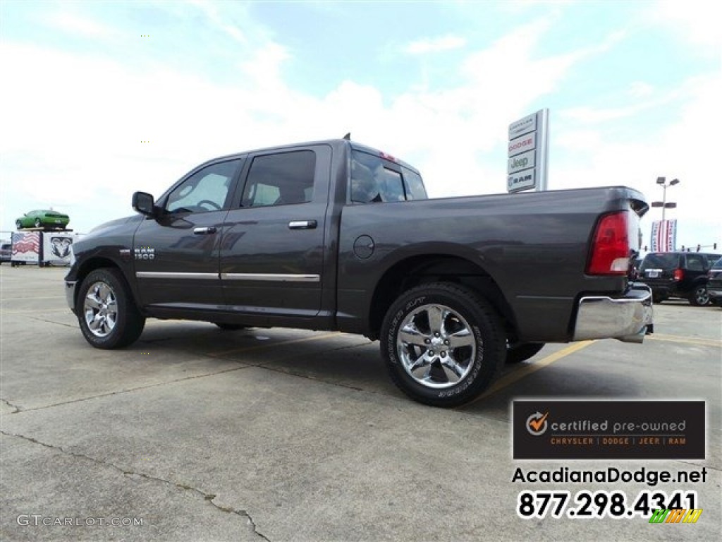 2014 1500 SLT Crew Cab 4x4 - Granite Crystal Metallic / Black/Diesel Gray photo #4