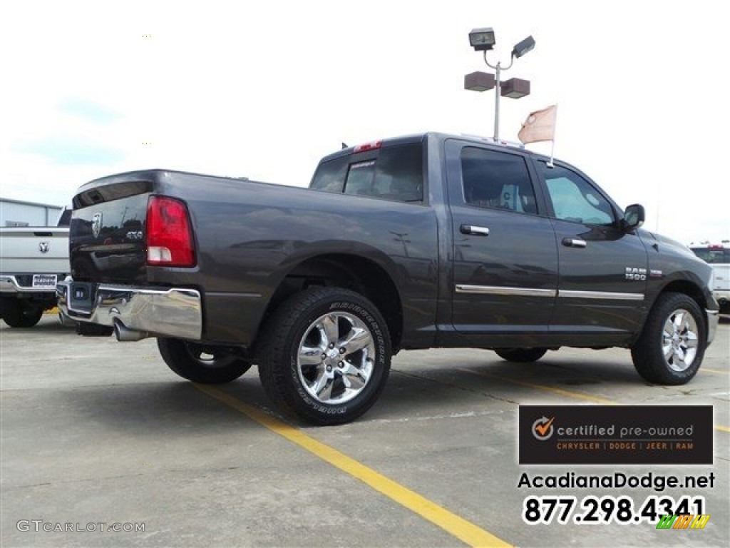 2014 1500 SLT Crew Cab 4x4 - Granite Crystal Metallic / Black/Diesel Gray photo #7