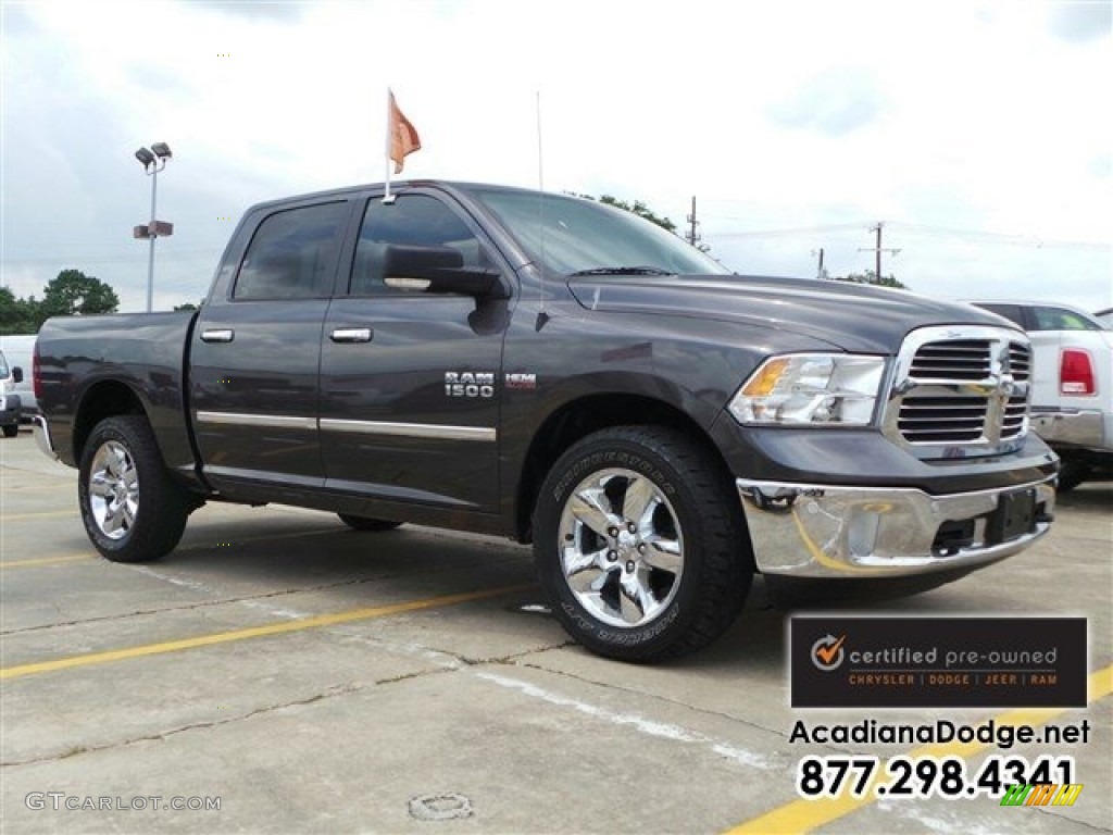 2014 1500 SLT Crew Cab 4x4 - Granite Crystal Metallic / Black/Diesel Gray photo #11