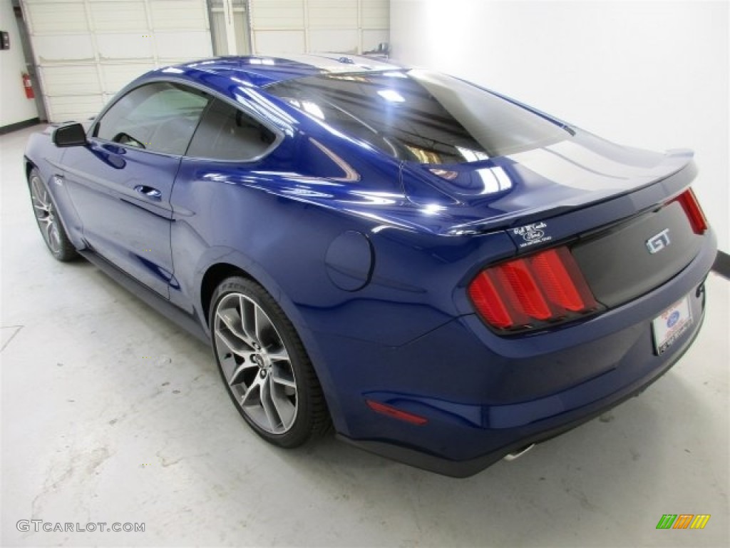 2016 Mustang GT Premium Coupe - Deep Impact Blue Metallic / Ebony photo #6