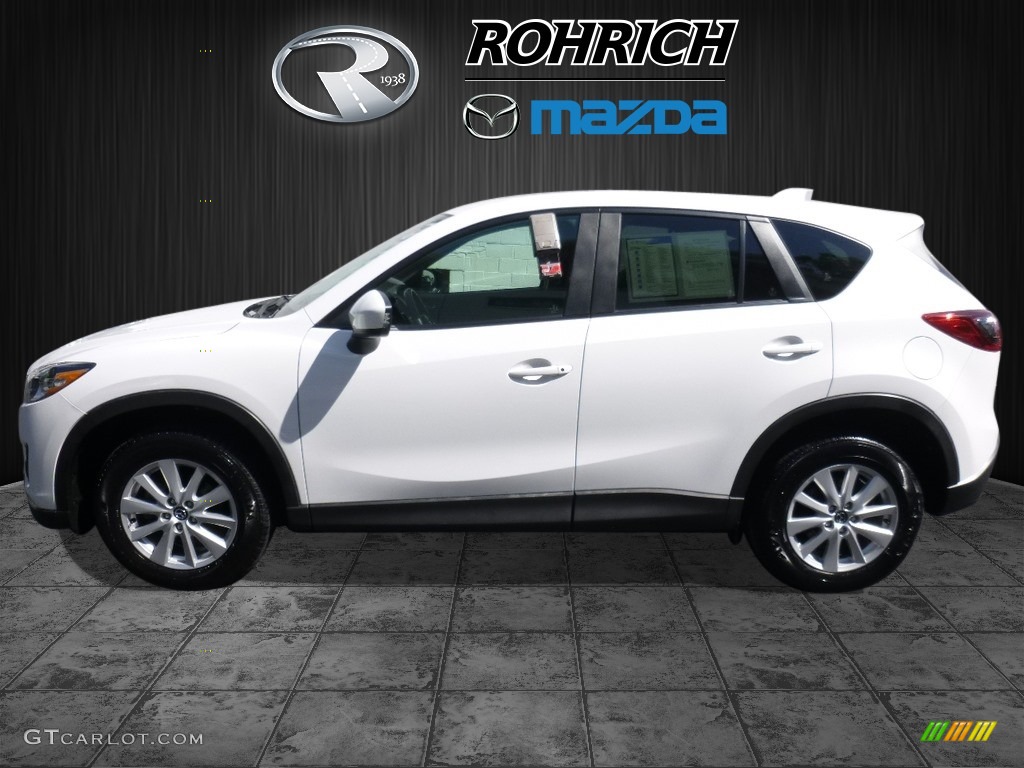 2014 CX-5 Touring AWD - Crystal White Pearl Mica / Black photo #4