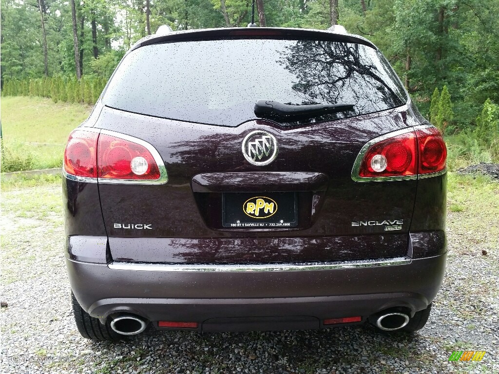 2009 Enclave CXL AWD - Dark Crimson Metallic / Dark Titanium/Titanium photo #8