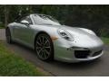 2014 Rhodium Silver Metallic Porsche 911 Carrera 4S Cabriolet  photo #8