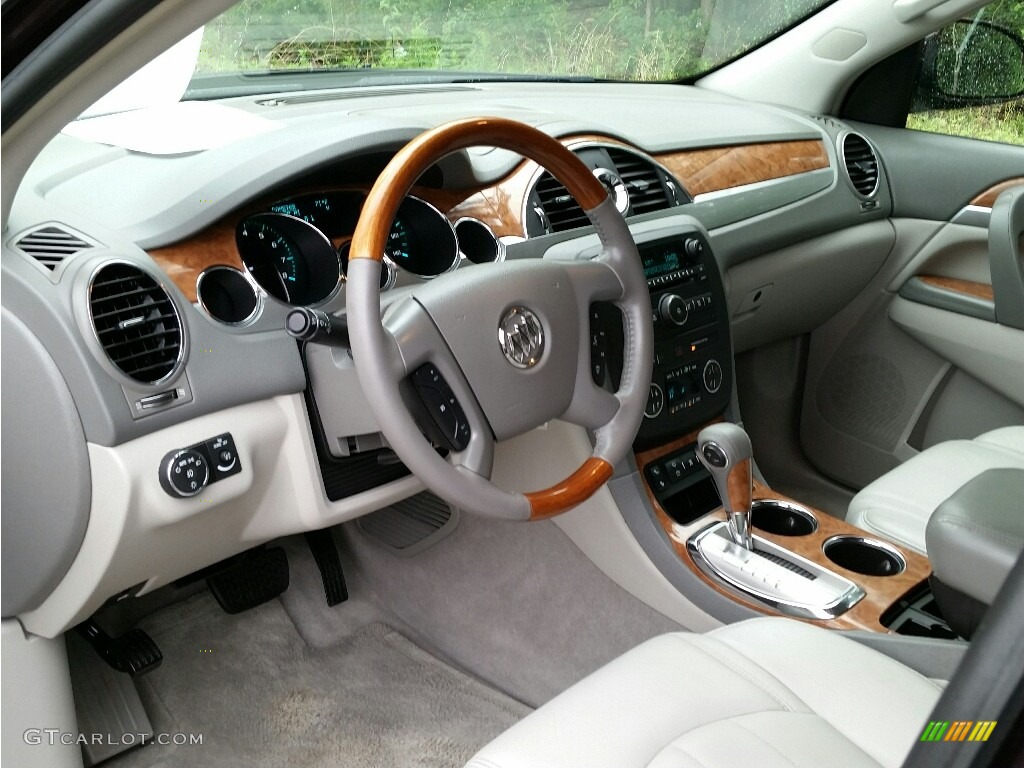 2009 Enclave CXL AWD - Dark Crimson Metallic / Dark Titanium/Titanium photo #24