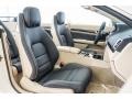 Deep Sea Blue/Silk Beige 2016 Mercedes-Benz E 400 Cabriolet Interior Color