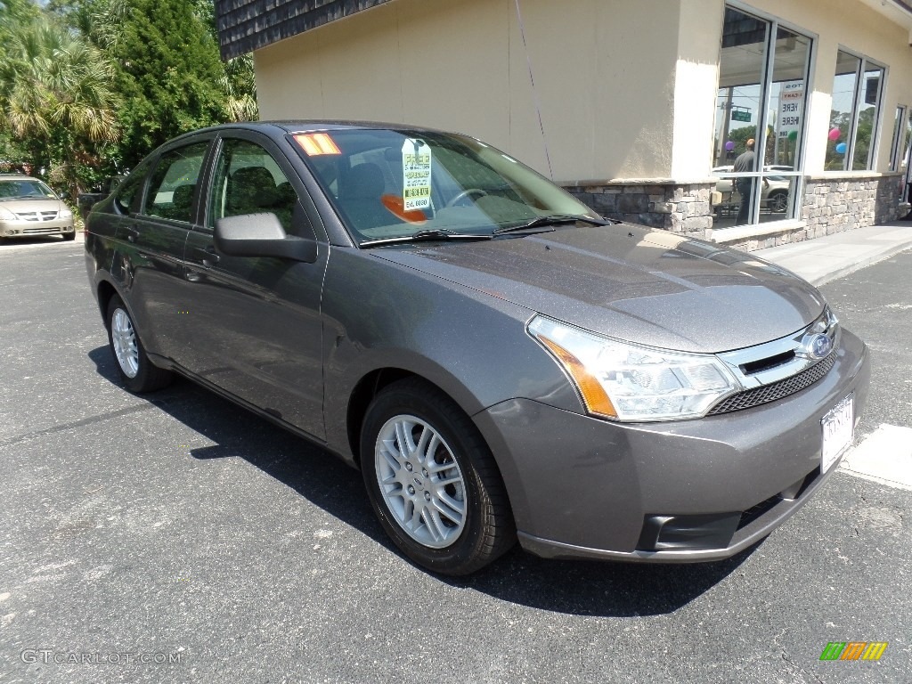 2011 Focus SE Sedan - Sterling Gray Metallic / Medium Stone photo #10