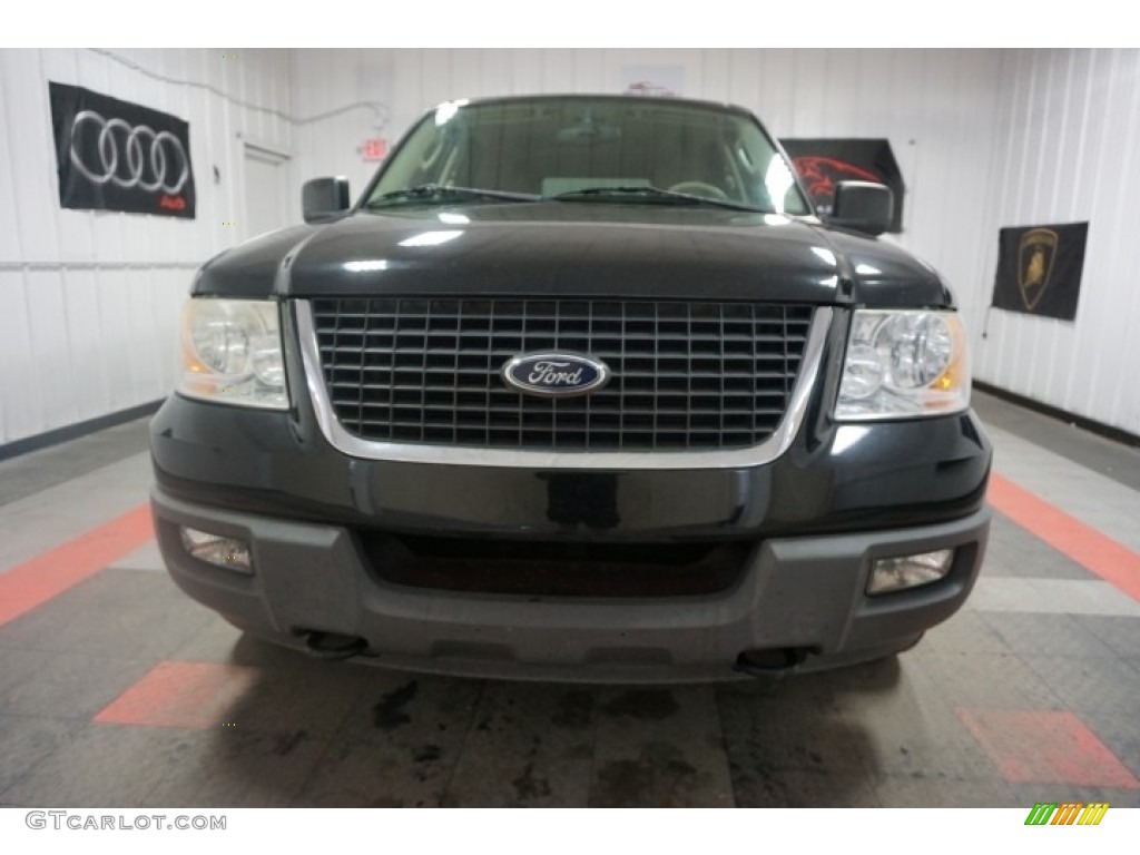 2003 Expedition XLT 4x4 - Black Clearcoat / Flint Grey photo #4