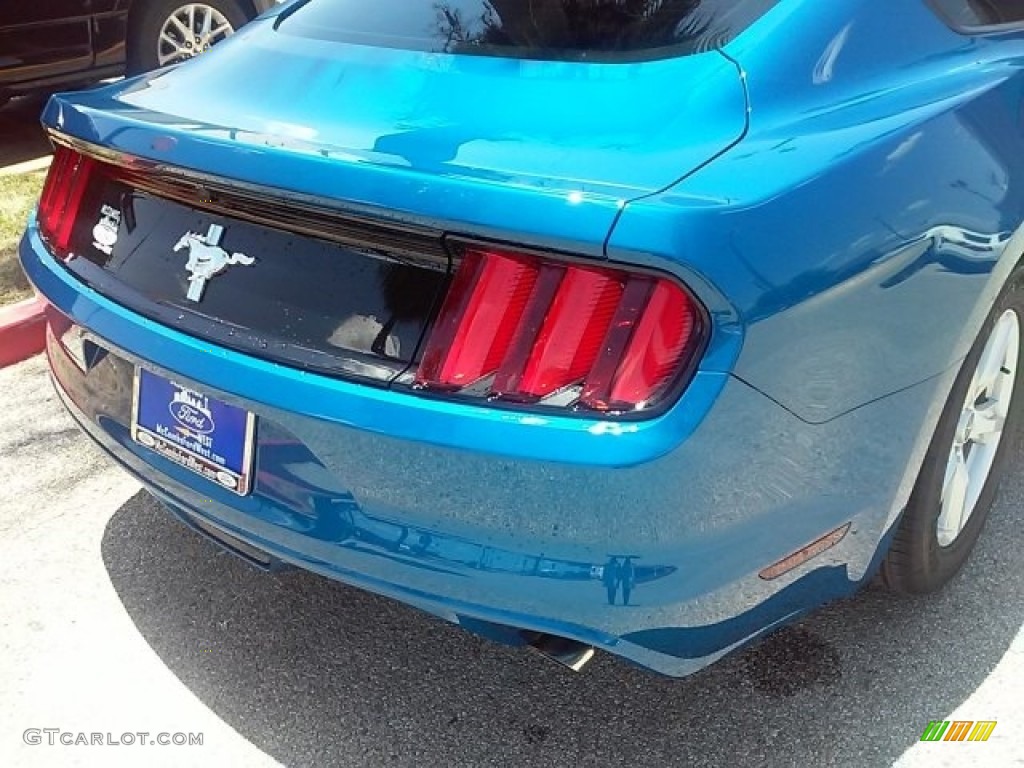 2017 Mustang V6 Coupe - Lightning Blue / Ebony photo #15