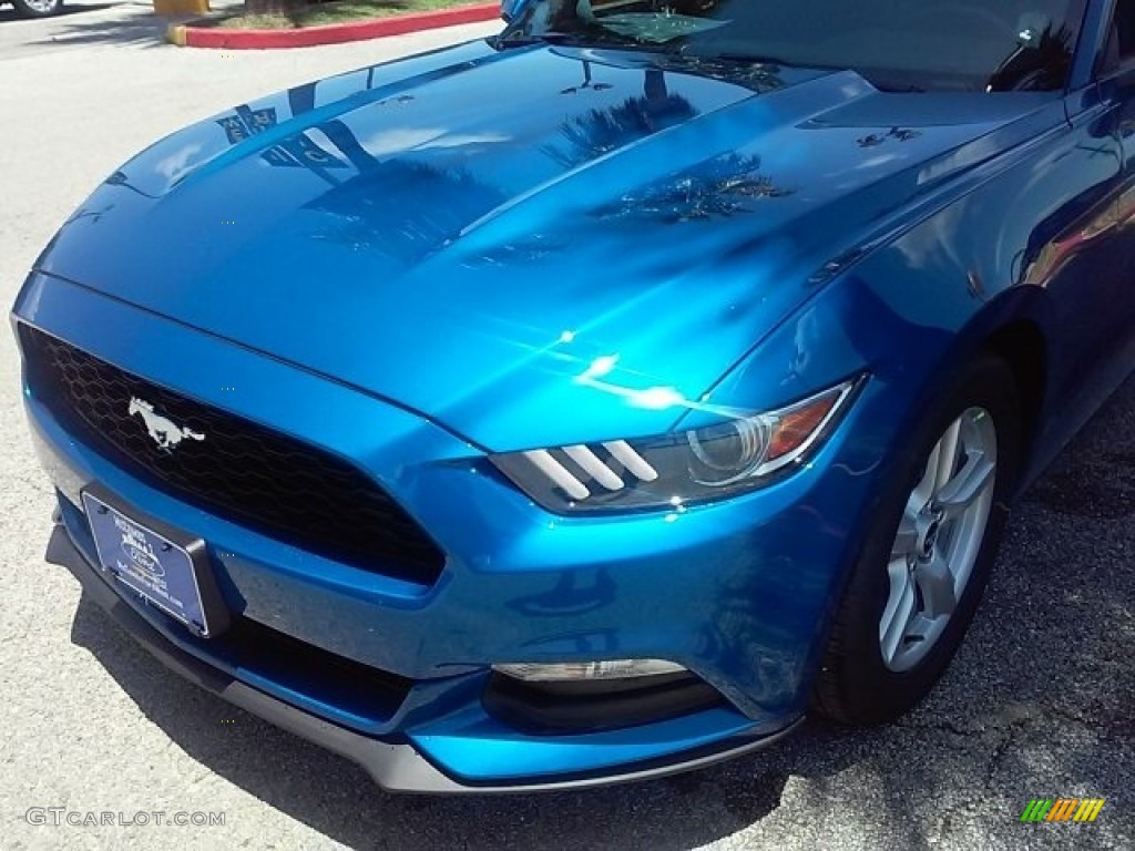 2017 Mustang V6 Coupe - Lightning Blue / Ebony photo #21