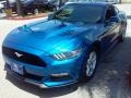 2017 Lightning Blue Ford Mustang V6 Coupe  photo #22