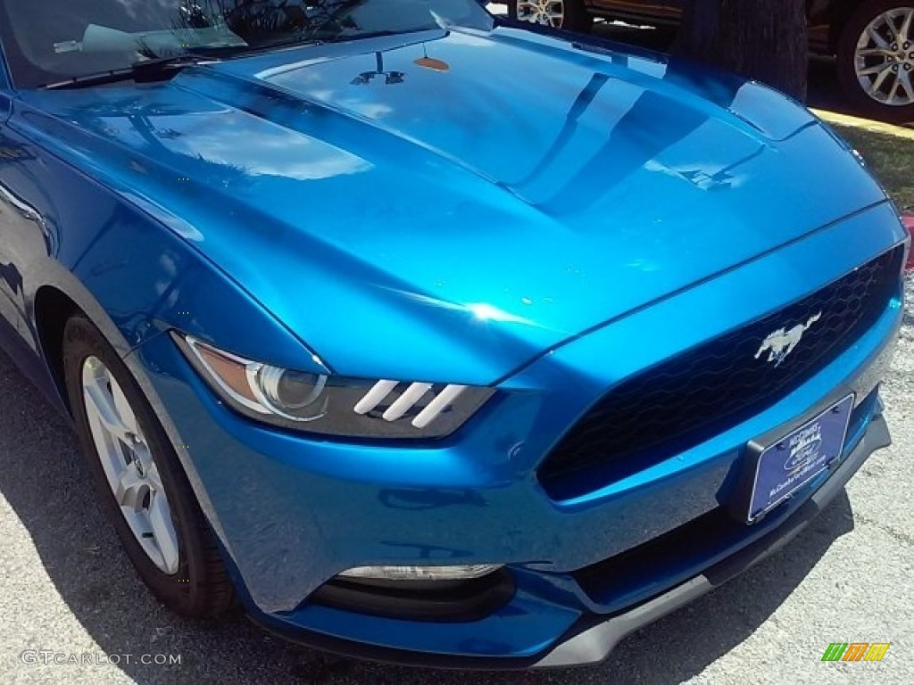 2017 Mustang V6 Coupe - Lightning Blue / Ebony photo #26