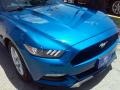 2017 Lightning Blue Ford Mustang V6 Coupe  photo #26