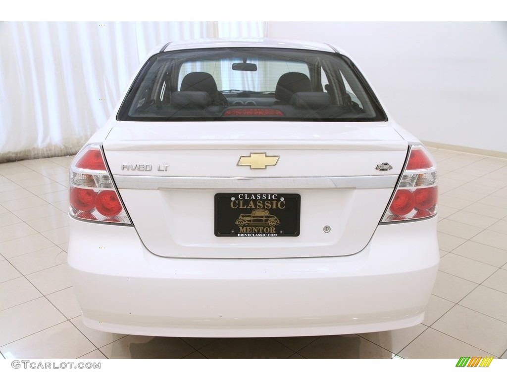 2010 Aveo LT Sedan - Summit White / Charcoal photo #15