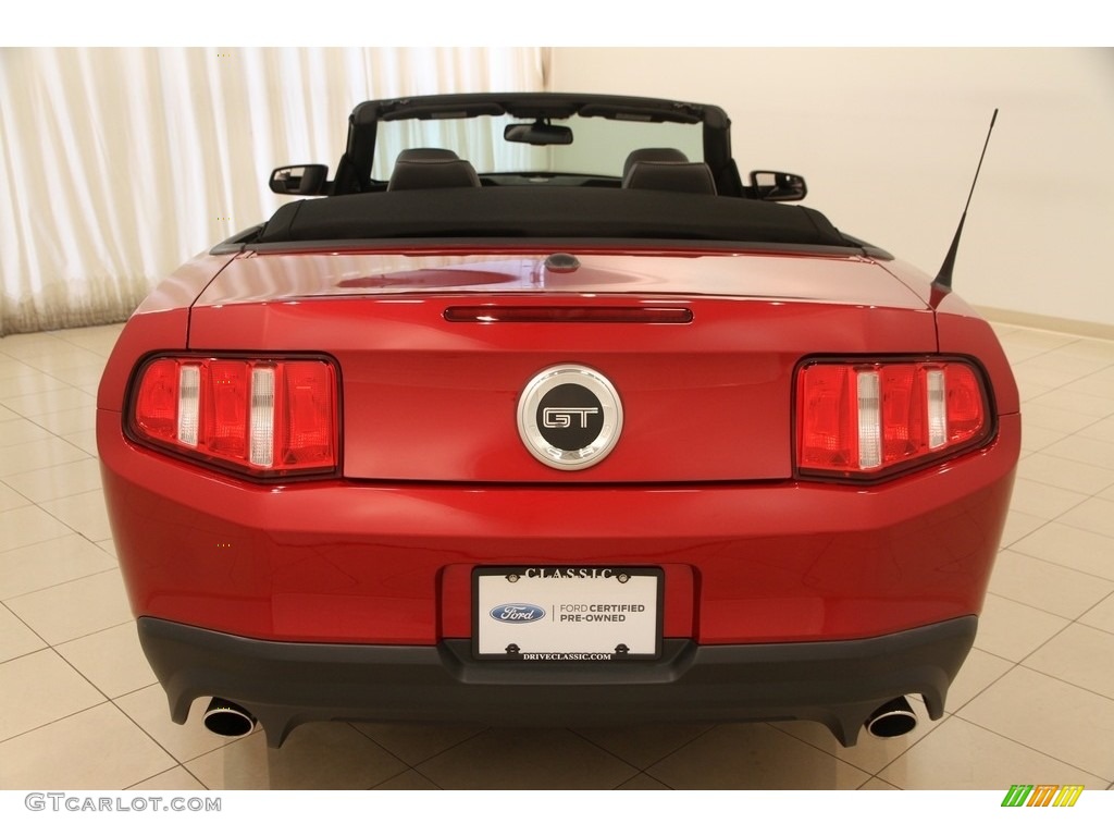 2012 Mustang GT Convertible - Red Candy Metallic / Charcoal Black/Cashmere photo #19
