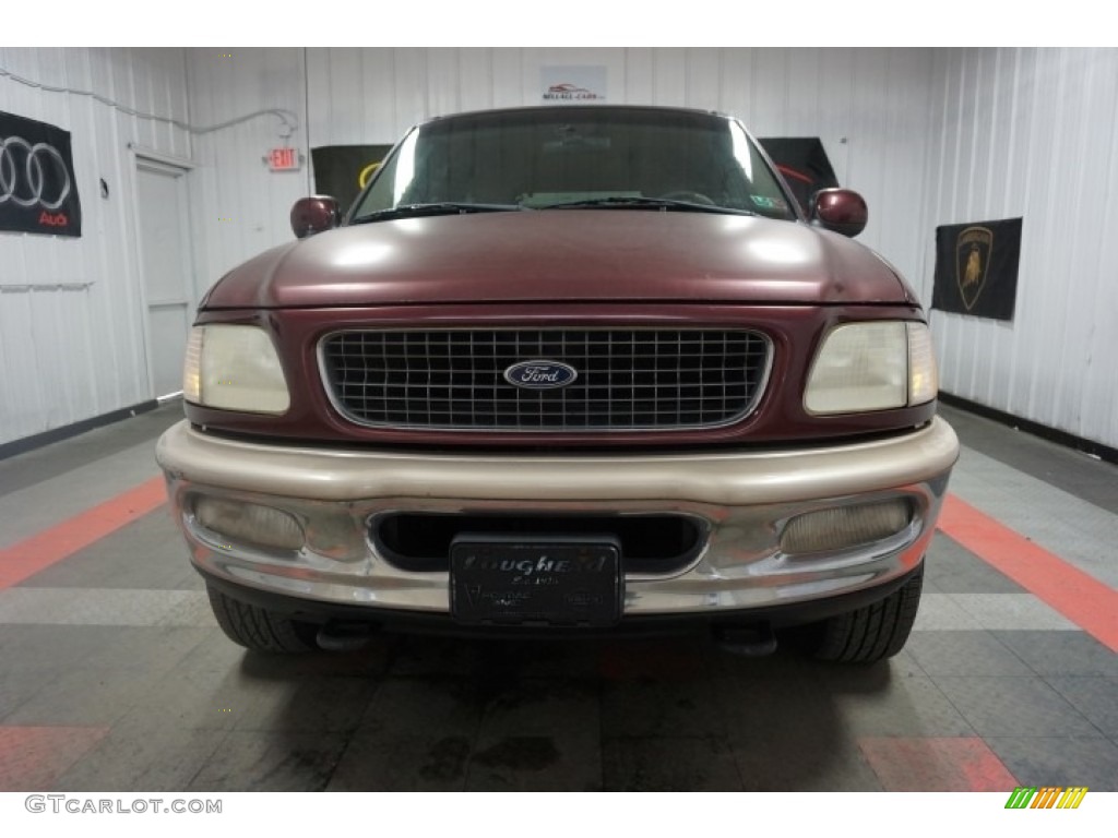1998 Expedition Eddie Bauer 4x4 - Dark Toreador Red Metallic / Medium Prairie Tan photo #4