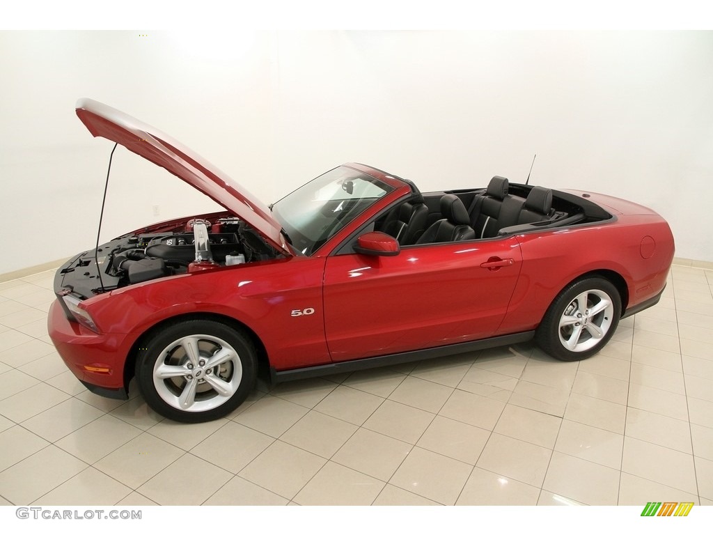 2012 Mustang GT Convertible - Red Candy Metallic / Charcoal Black/Cashmere photo #21