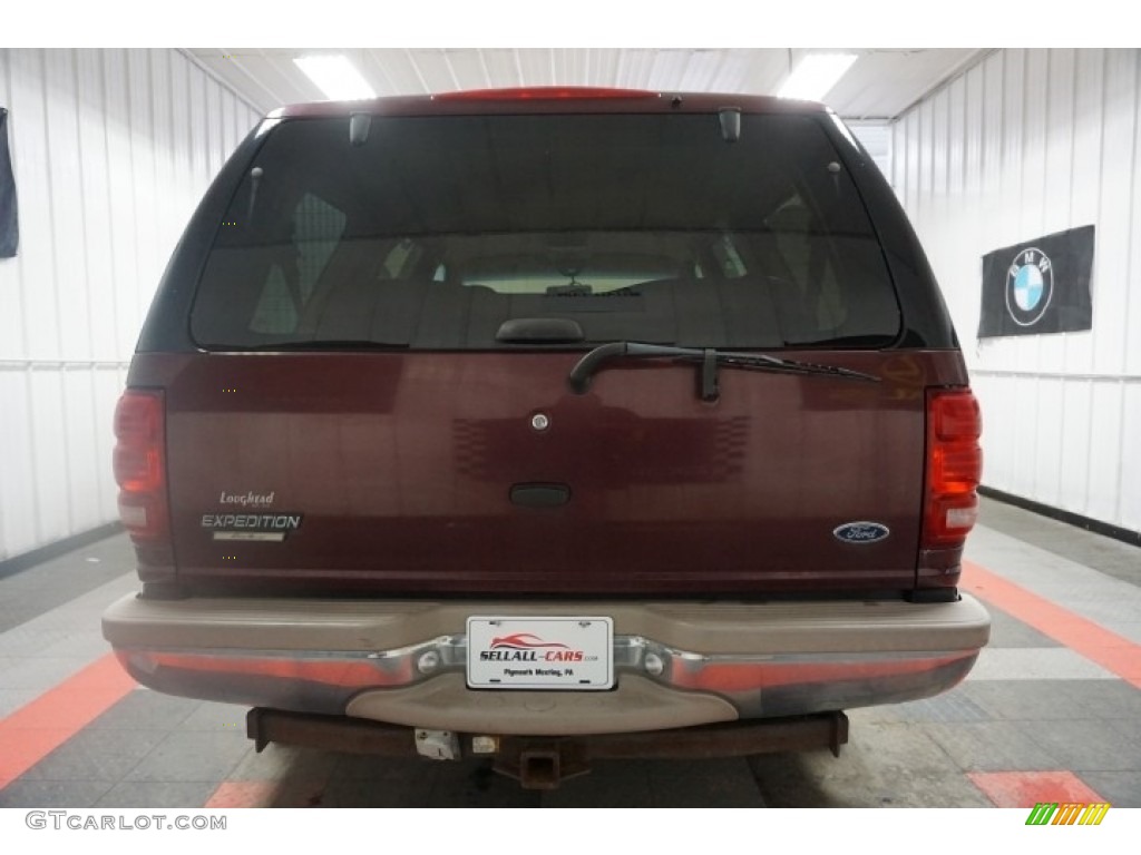 1998 Expedition Eddie Bauer 4x4 - Dark Toreador Red Metallic / Medium Prairie Tan photo #9