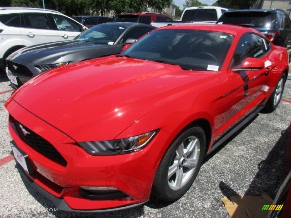 2017 Mustang V6 Coupe - Race Red / Ebony photo #3