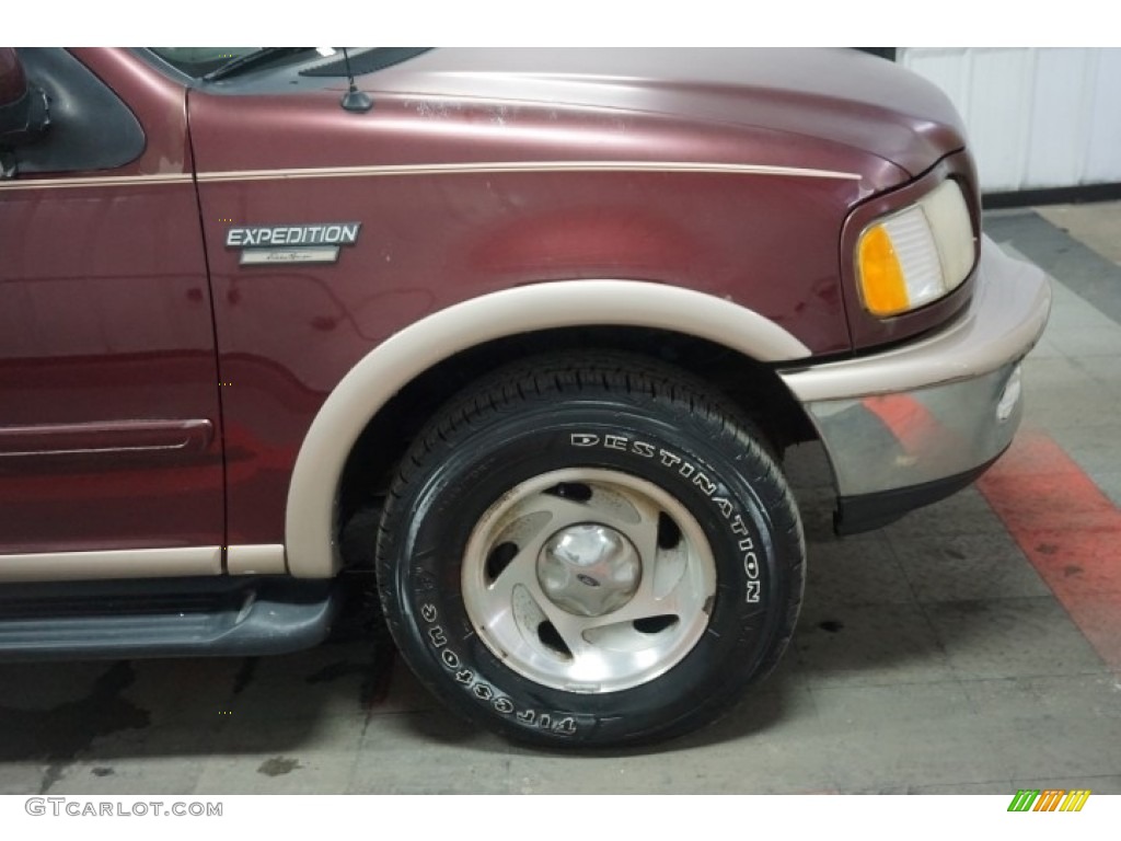1998 Expedition Eddie Bauer 4x4 - Dark Toreador Red Metallic / Medium Prairie Tan photo #61