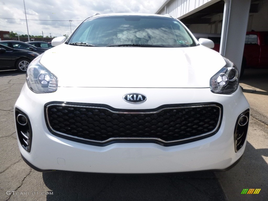 2017 Sportage EX AWD - Clear White / Black photo #7