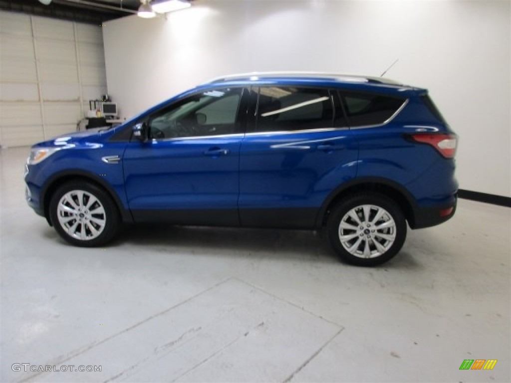 Lightning Blue 2017 Ford Escape Titanium Exterior Photo #114035043