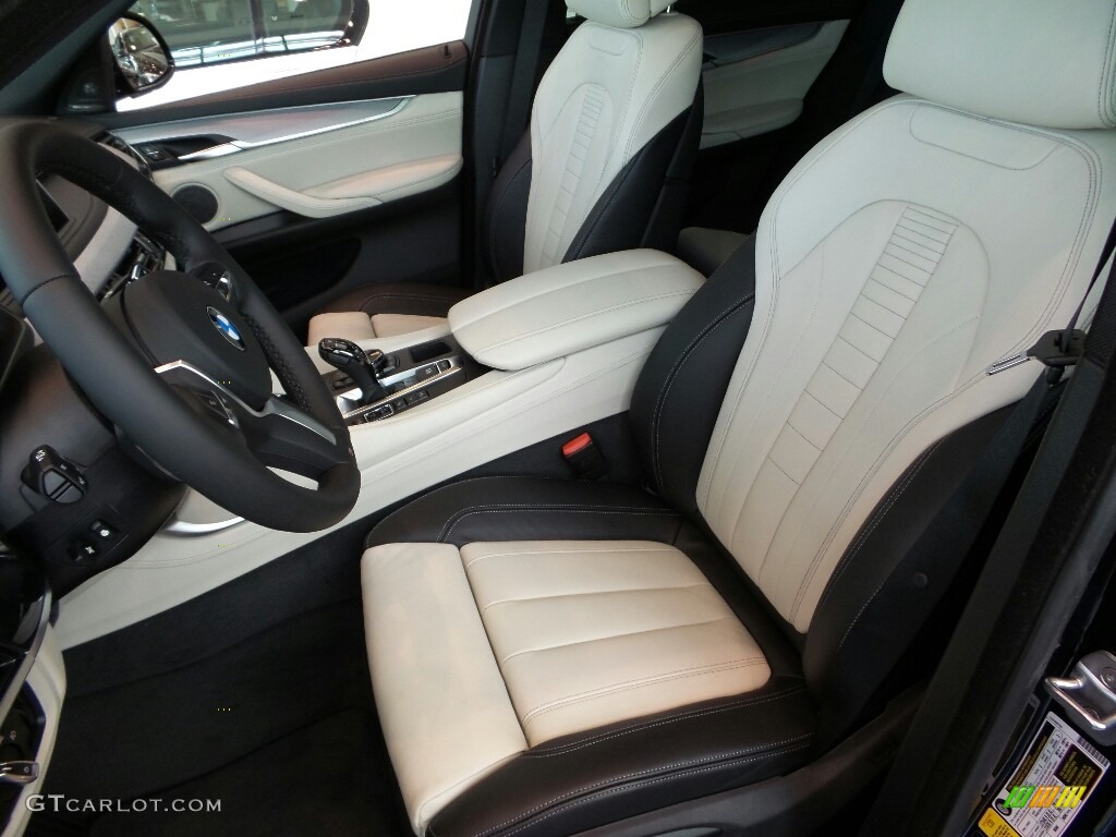 Ivory White/Black Interior 2016 BMW X6 xDrive50i Photo #114035964
