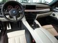 2016 BMW X6 Ivory White/Black Interior Prime Interior Photo