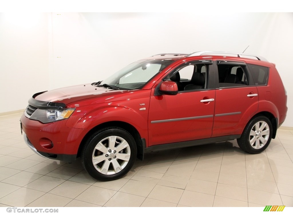 Rally Red Metallic 2008 Mitsubishi Outlander XLS 4WD Exterior Photo #114036399