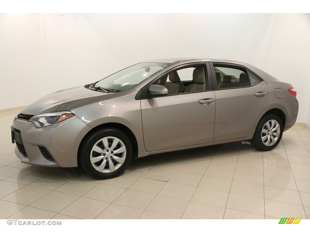 2014 Corolla LE - Brown Sugar Metallic / Ivory photo #3