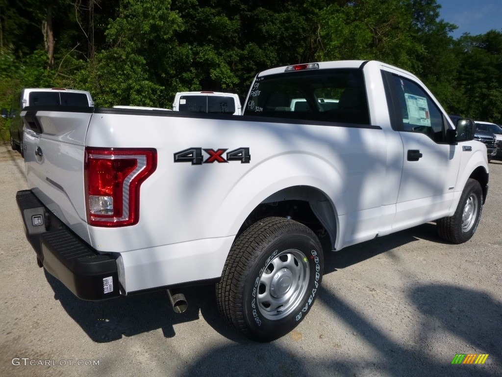 2016 F150 XL Regular Cab 4x4 - Oxford White / Medium Earth Gray photo #4