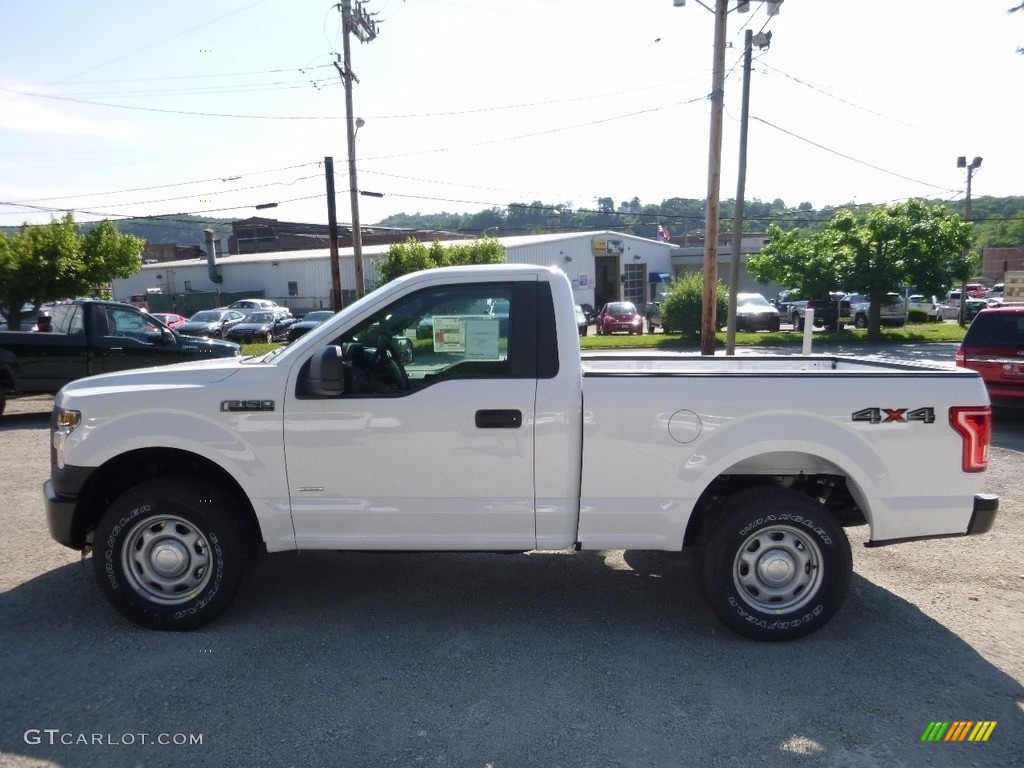 2016 F150 XL Regular Cab 4x4 - Oxford White / Medium Earth Gray photo #7