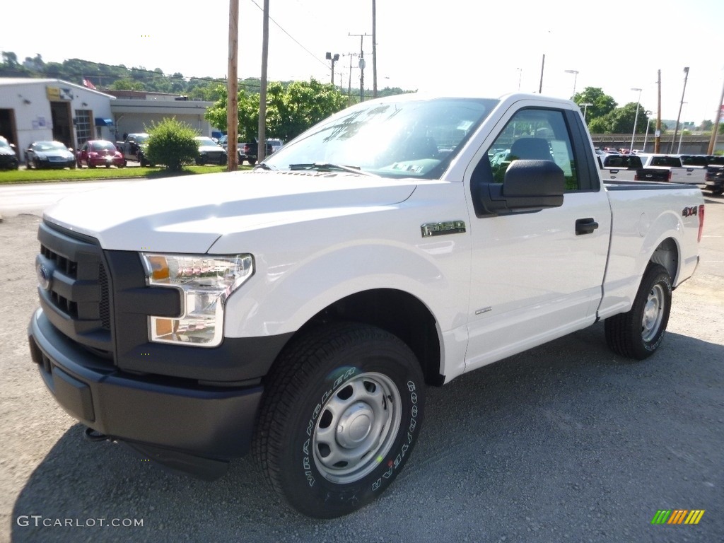 2016 F150 XL Regular Cab 4x4 - Oxford White / Medium Earth Gray photo #8