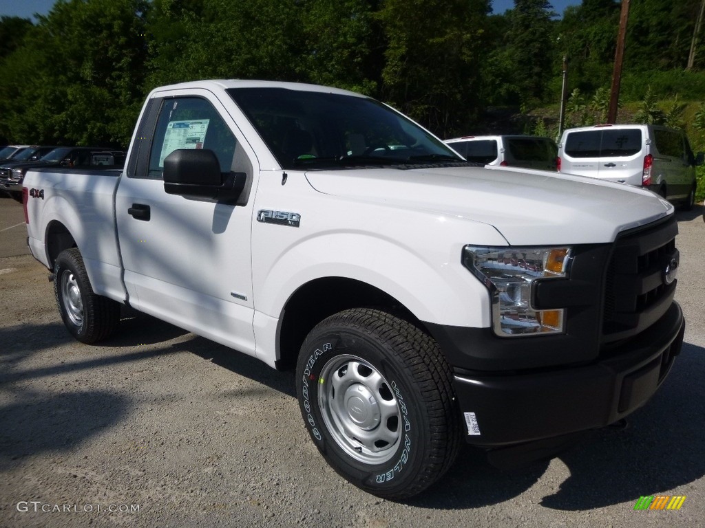 2016 F150 XL Regular Cab 4x4 - Oxford White / Medium Earth Gray photo #10